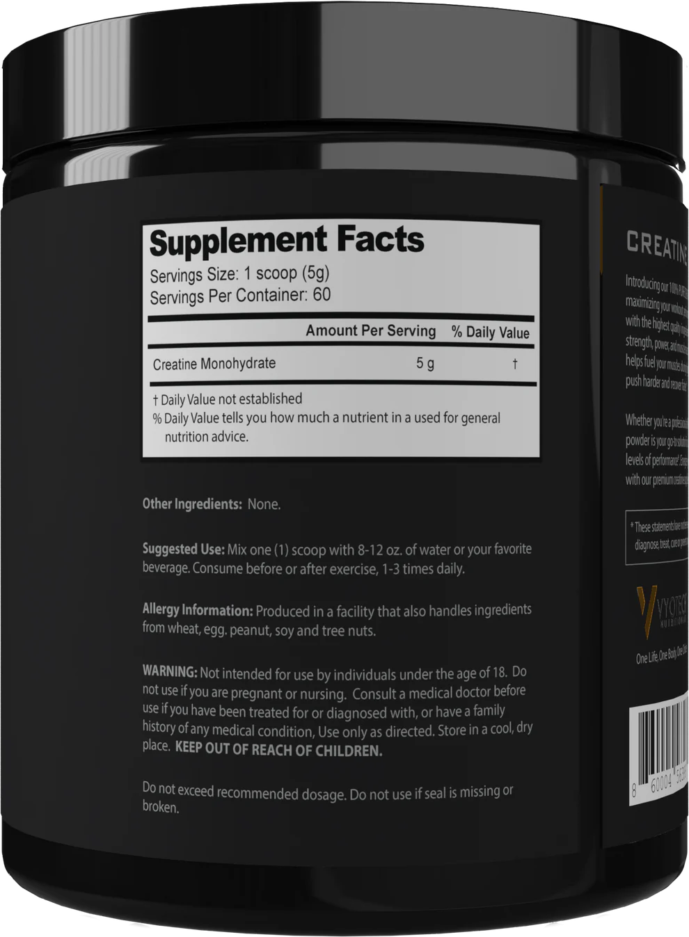 VYOTECH: Creatine Monohydrate by Vyotech Nutritionals