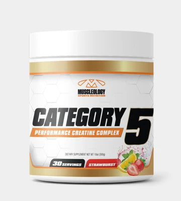 Category5 – Stim-Free Pre-Workout + 5g Creatine (StrawBurst)